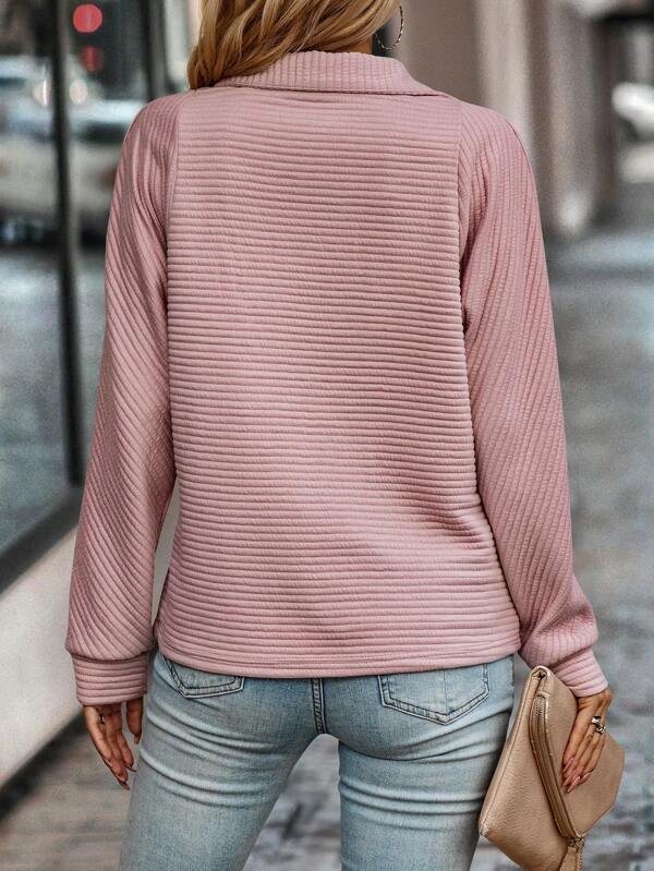 Ivy | Ribbed Zip-Up Sweater