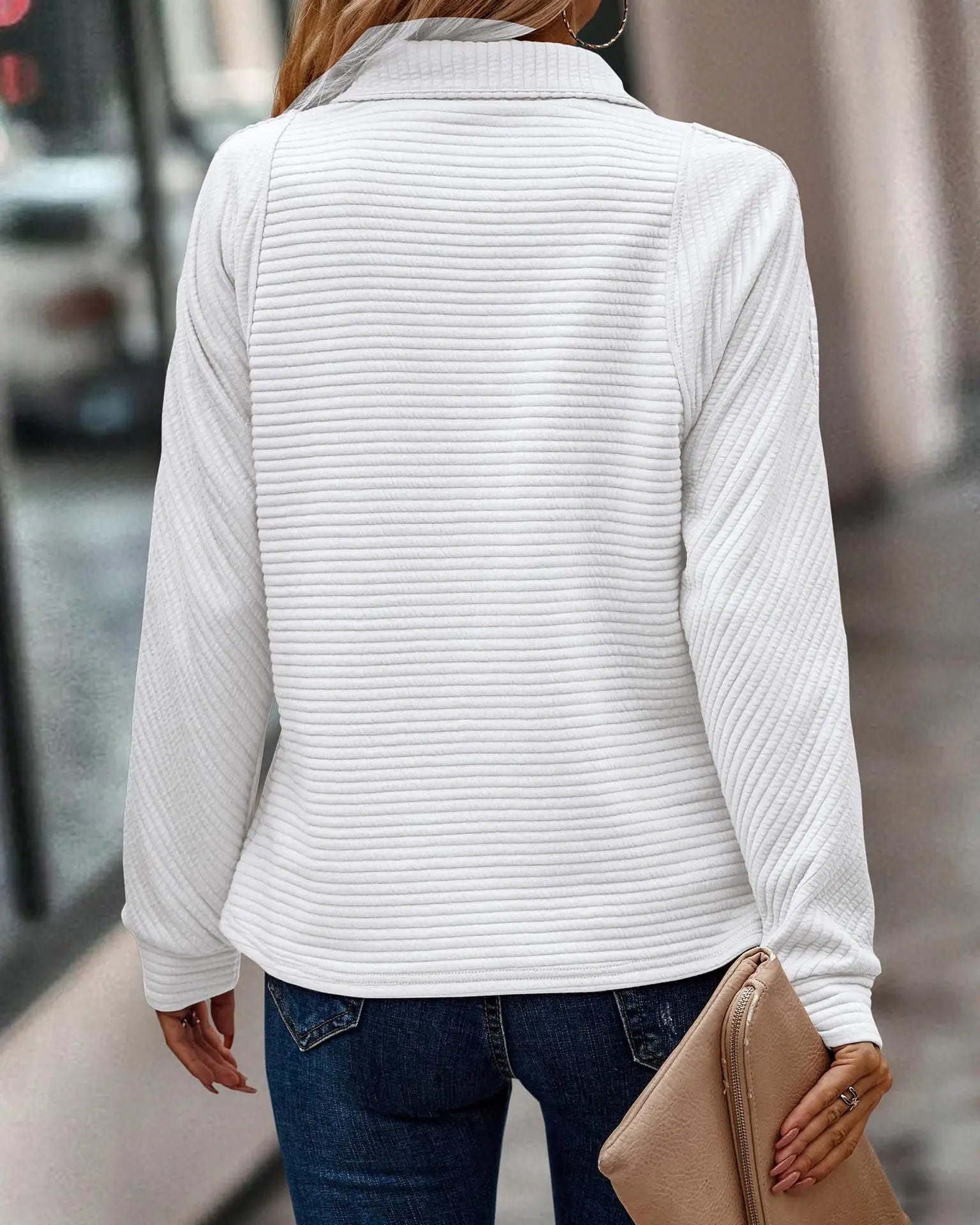 Ivy | Ribbed Zip-Up Sweater