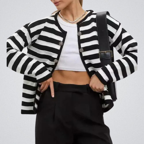 Opulence™ | Striped Cardigan